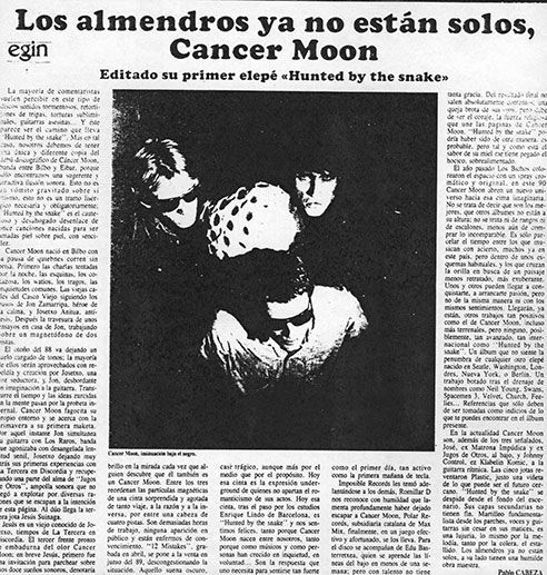 Cancer Moon en Egin por Pablo Cabeza (marzo 1990)